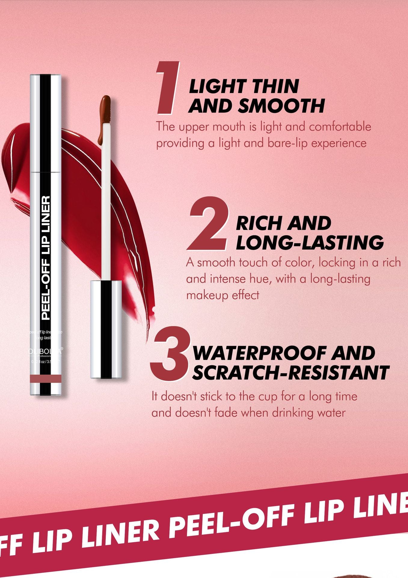 🔥Buy 1 Get 1 Free🛒💨 Peel Off Lip Liner