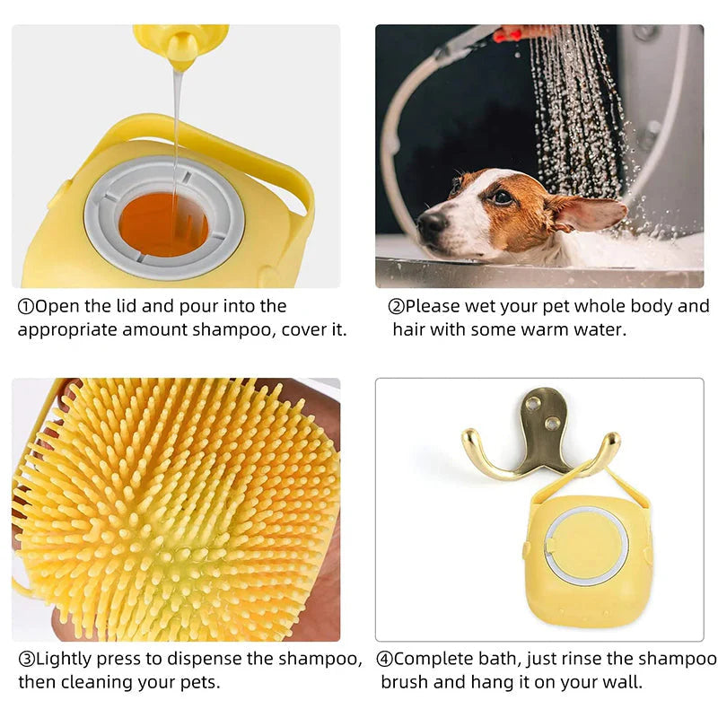 ✨HOT SALE 🐶2-in-1 Pet Grooming & Bath Brush