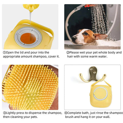 ✨HOT SALE 🐶2-in-1 Pet Grooming & Bath Brush