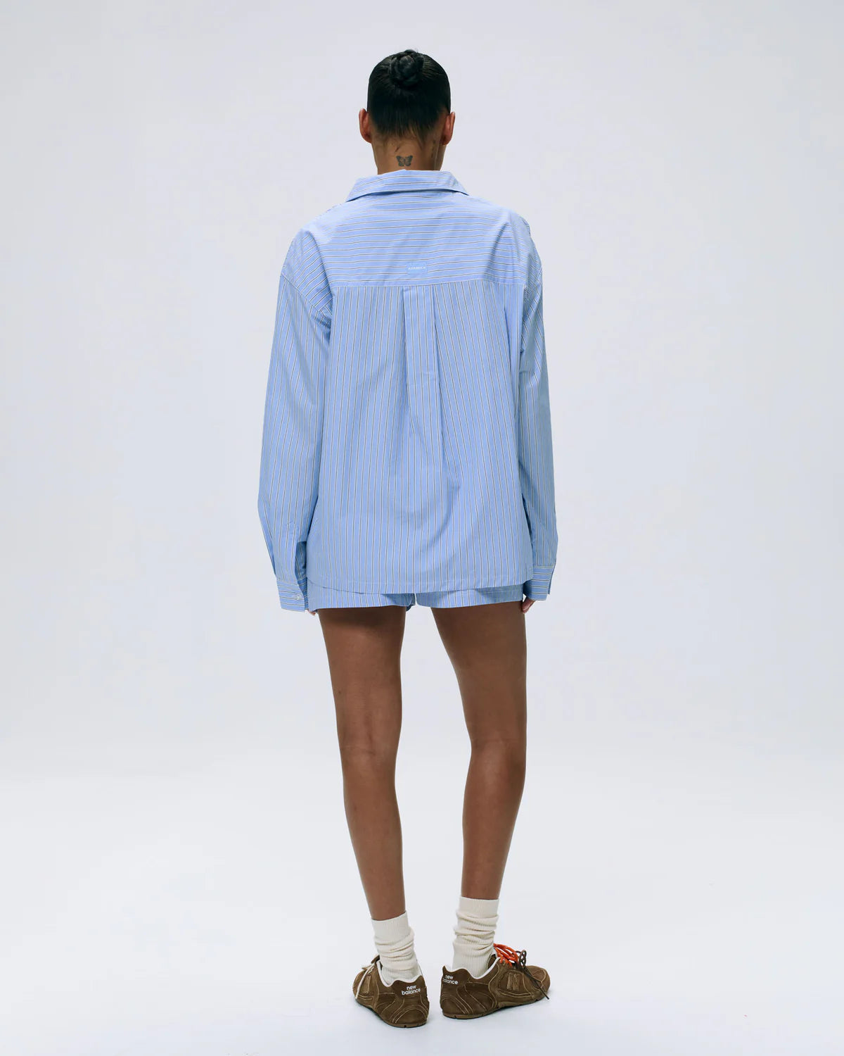 Oversize-Hemd aus Baumwolle mit Streifen