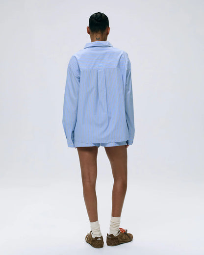 Oversize-Hemd aus Baumwolle mit Streifen