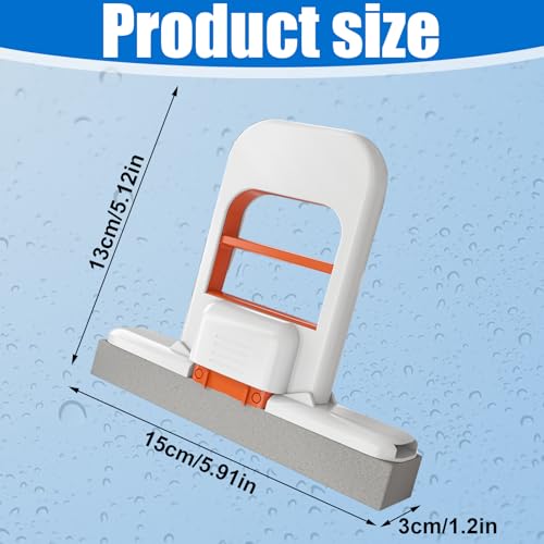 Mini Foldable Desktop Mop, 2025 Self-Squeeze Sponge Cleaning Tool, Suit for Wet Dry Use on Kitchen Countertops Glass Bathroom Car Interior