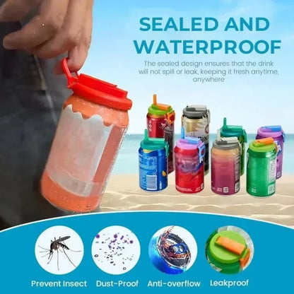🔥Buy 1 Get 1 Free!:🎉Straws Soda Can Covers