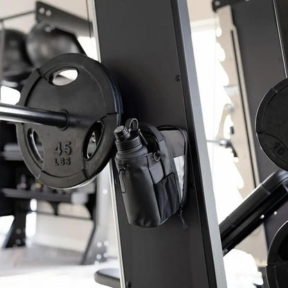 Magnetische Gym Sling Bag Wasserflasche &amp; Telefonhalter Wasserdichte Umhängetasche für Outdoor-Sport Reisen Fitness-Zubehör