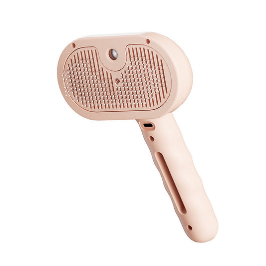 3-in-1 Pet Steam Brush for Dogs, Cats - Rechargeable Deshedding Comb with Stainless Steel Bristles