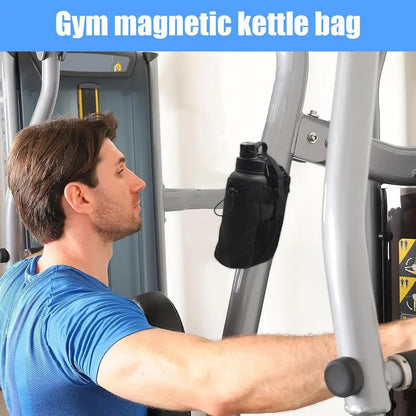 Magnetische Gym Sling Bag Wasserflasche &amp; Telefonhalter Wasserdichte Umhängetasche für Outdoor-Sport Reisen Fitness-Zubehör